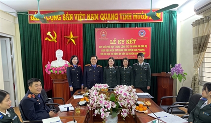 Viện KSND và Chi cục Thi hành án dân sự huyện Đan Phượng tổ chức thành...